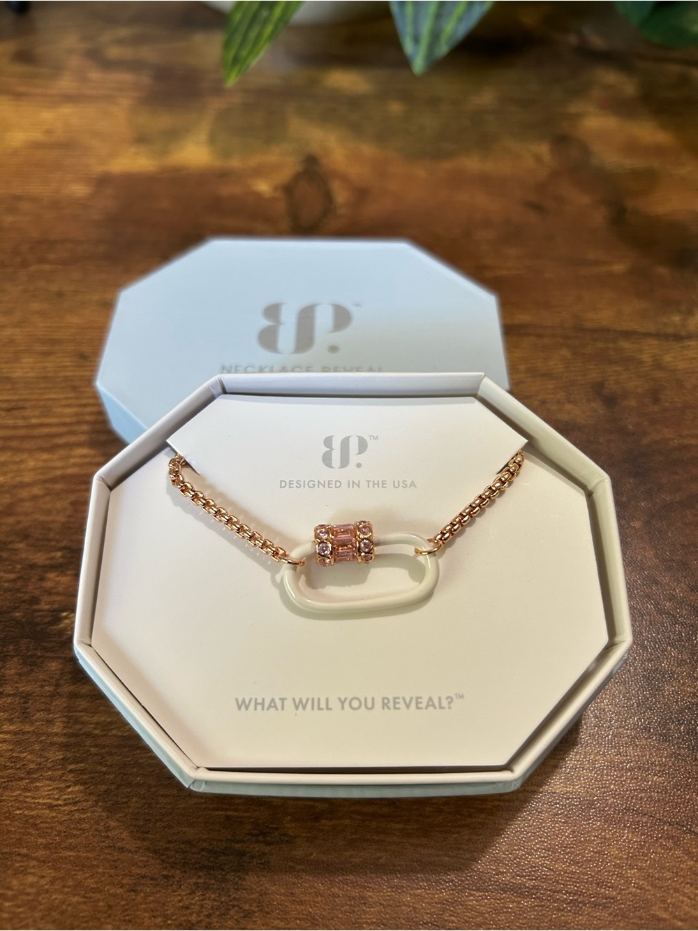 Bomb Party “The Romy Necklace” Rose Gold Carabiner
